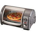 Hamilton Beach Easy Reach Toaster Oven, Metallic